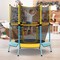 Kids Trampoline with Safety Net, Zipper Door and Heavy-Duty Frame